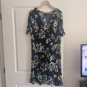 Torrid Navy Floral Dress